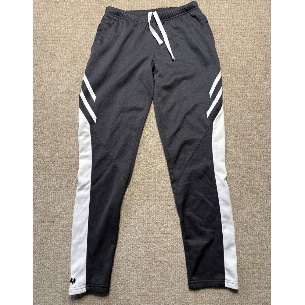 Holloway‎ Ladies Track Pants Athletic Warm Up Pants White Stripe Small